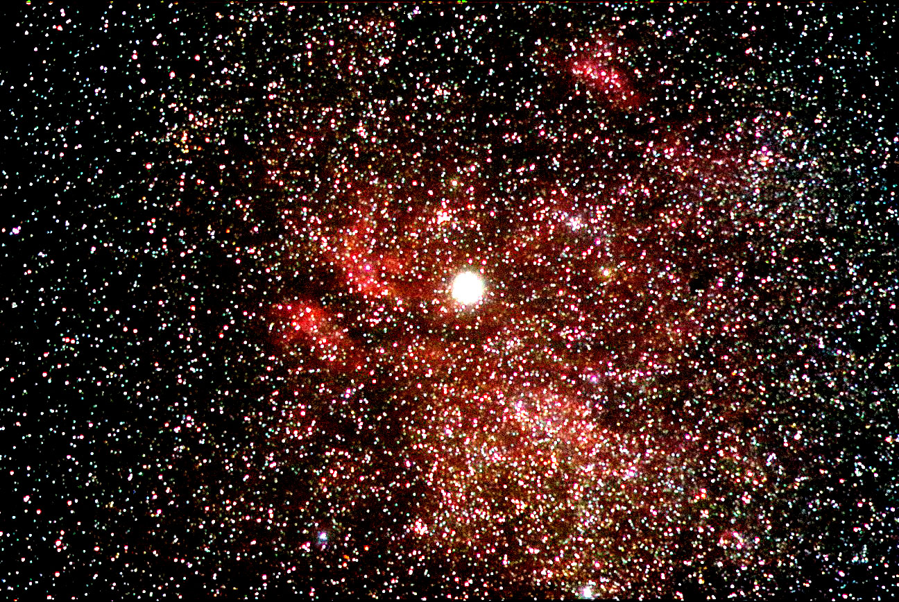 IC 1318, wide field color image