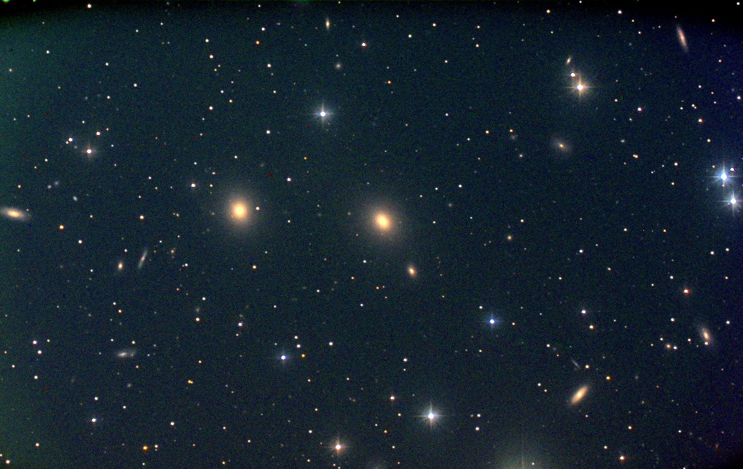 Pegasus I galaxy cluster color