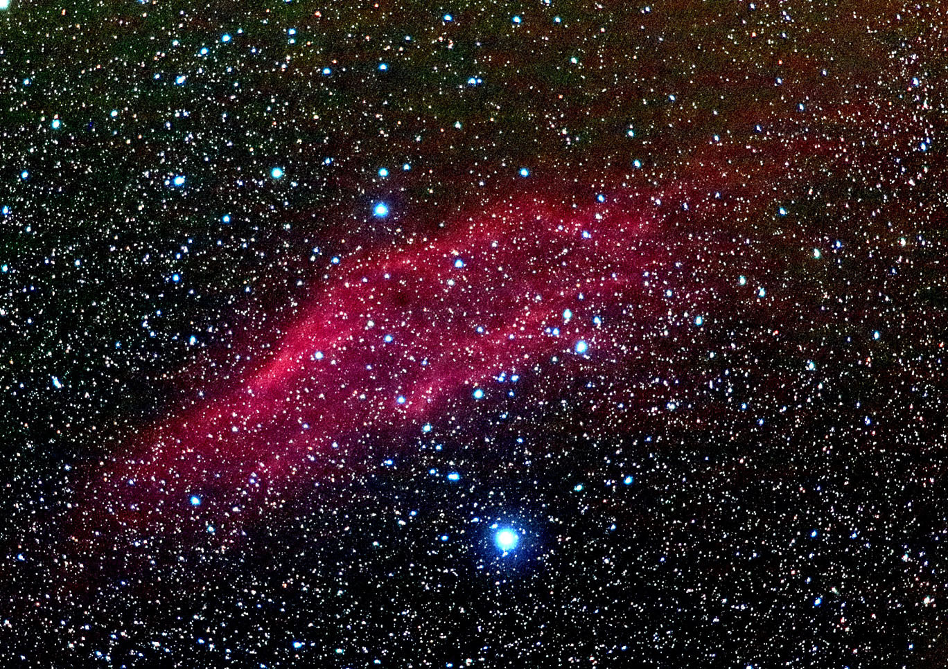 NGC 1499 - California nebula color image