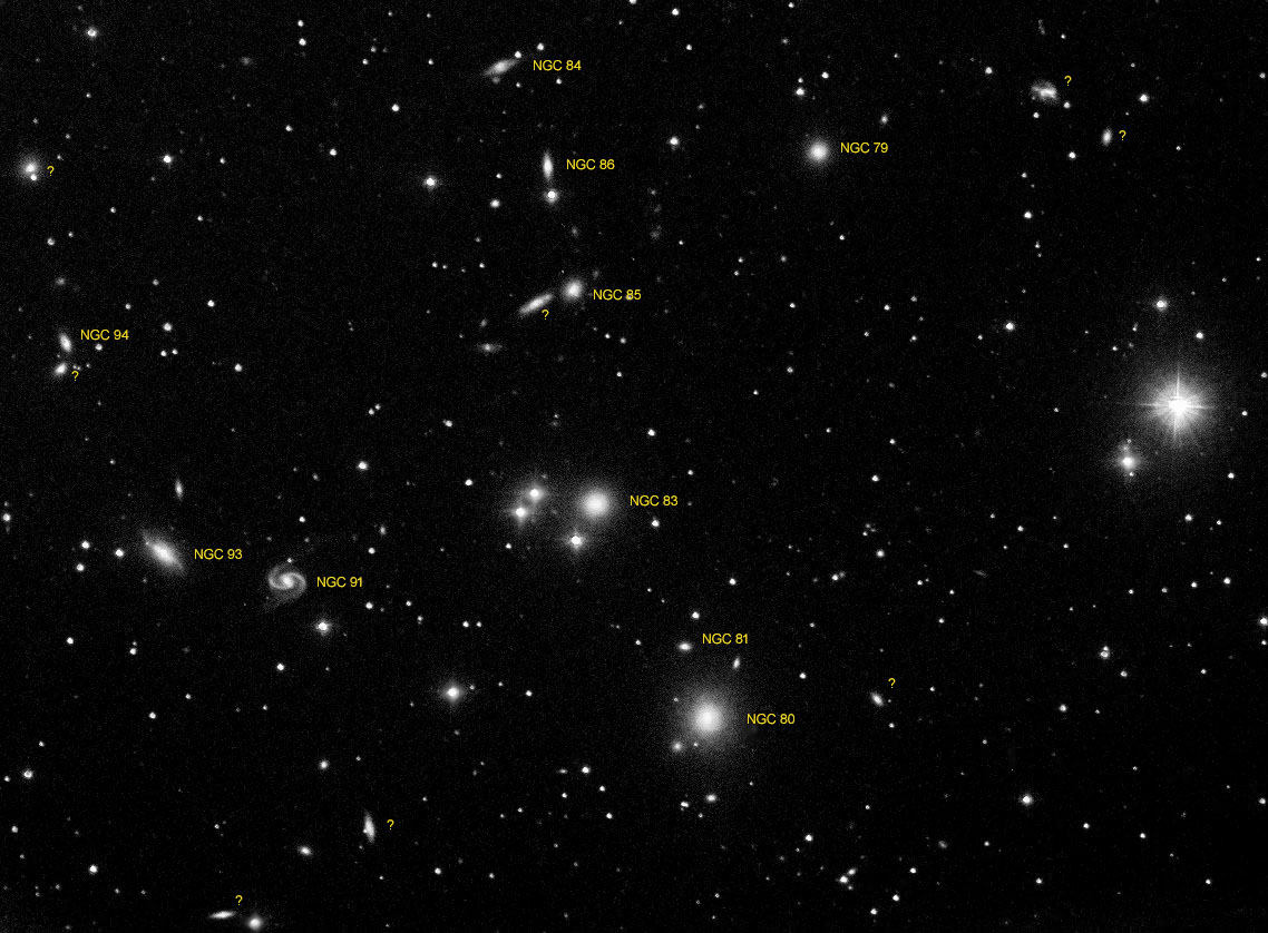 NGC 80 galaxy group finder chart