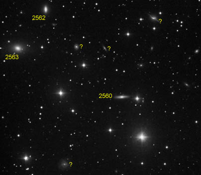 NGC 2560, finder chart